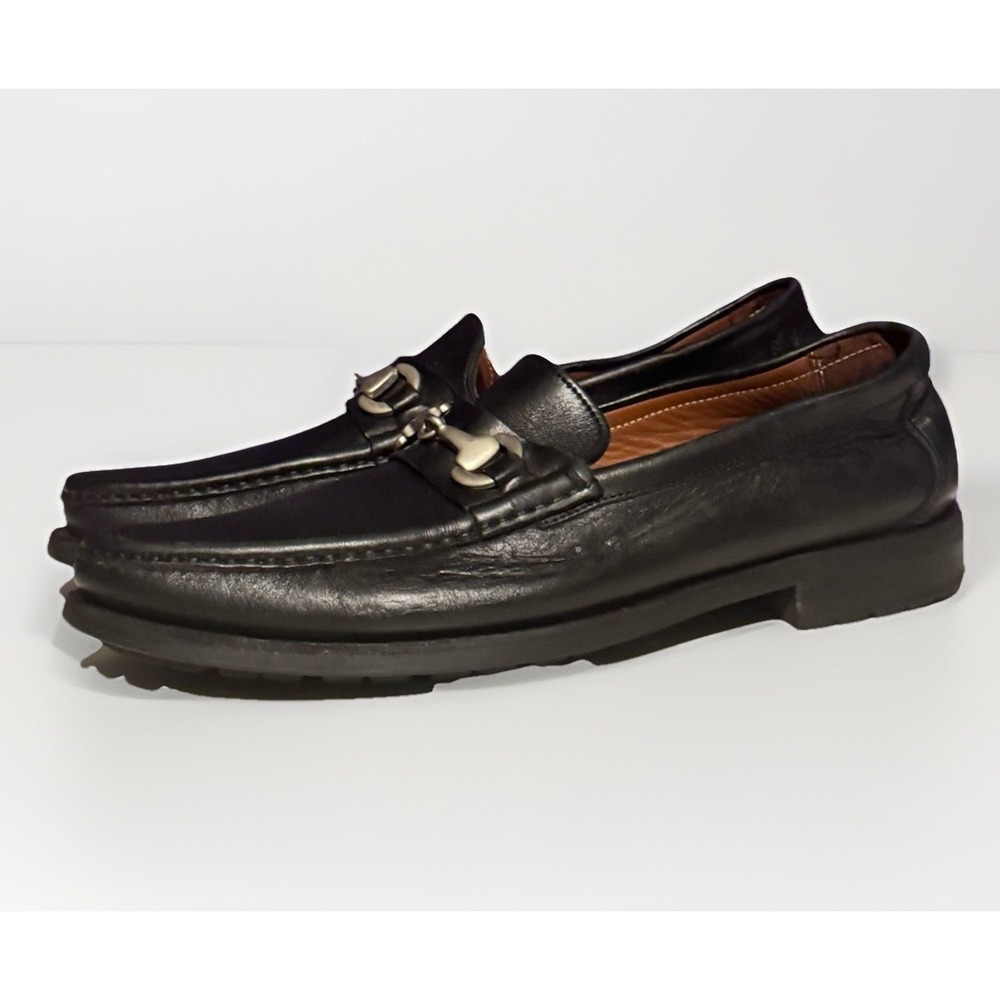 Allen Edmonds Arezzo Italian Loafer Black Leather Horse Bit 9 D Sold Out $425 - Picture 6 of 10